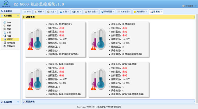 温度详细视图 温度详细视图